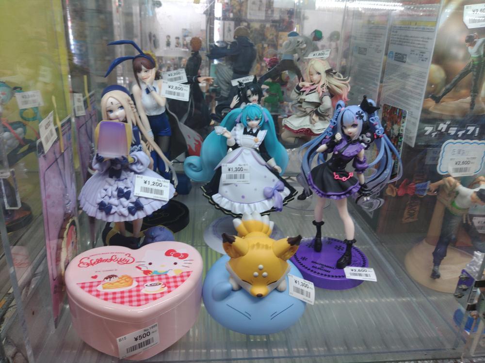 Figures and merchandise