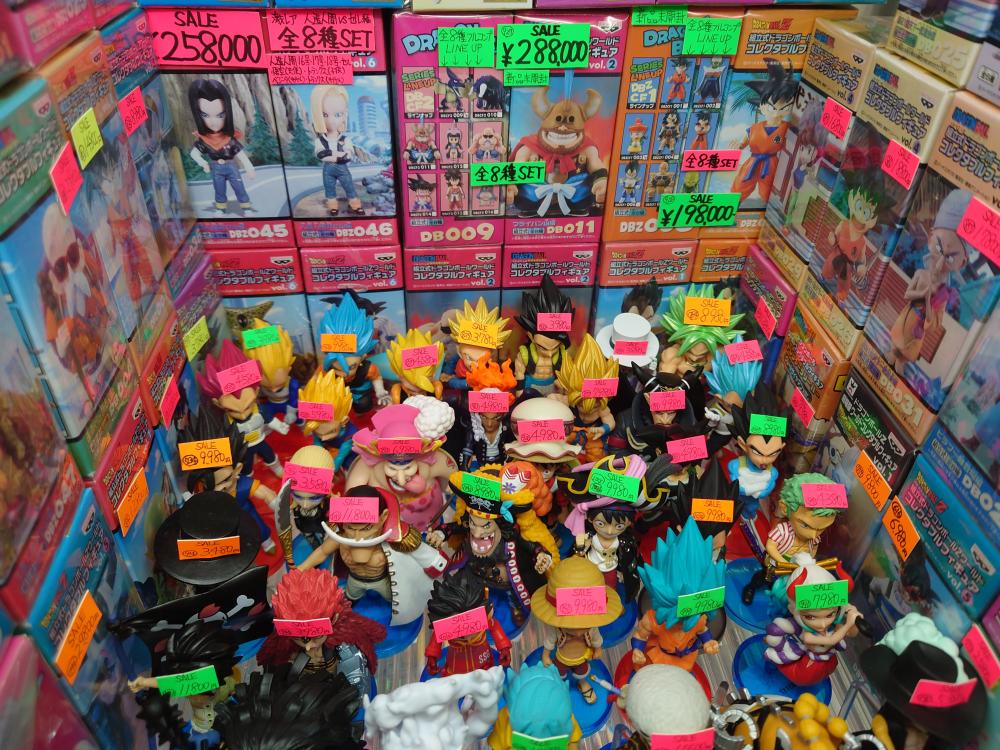 ワンピース、ドラゴンボールミニフィギュア