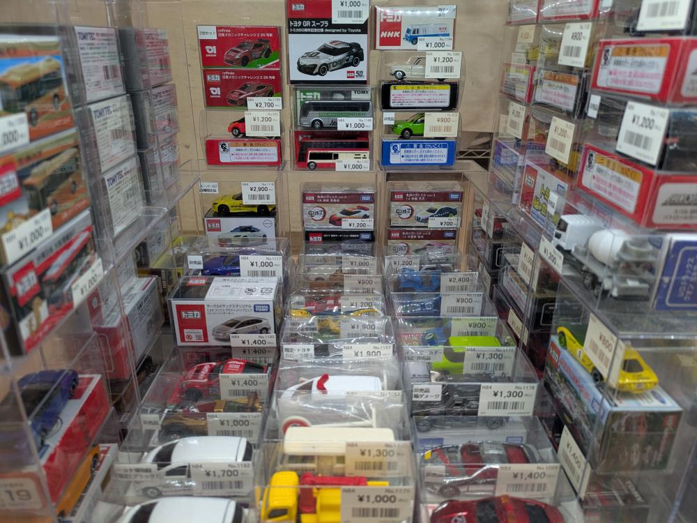 A huge collection of Tomica cars